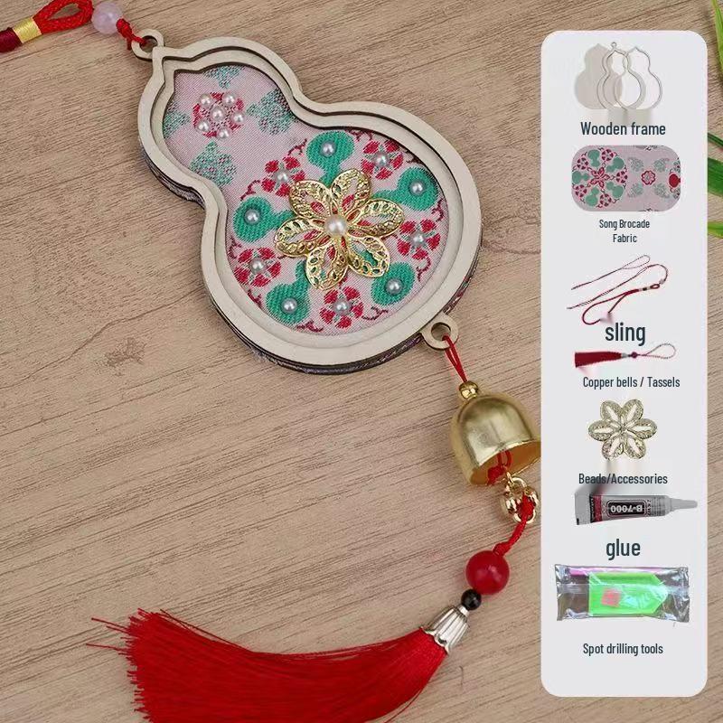 **Song Brocade Wind Chime: DIY Handmade Hanging Ornament Kit for Children s Team Building Activities**