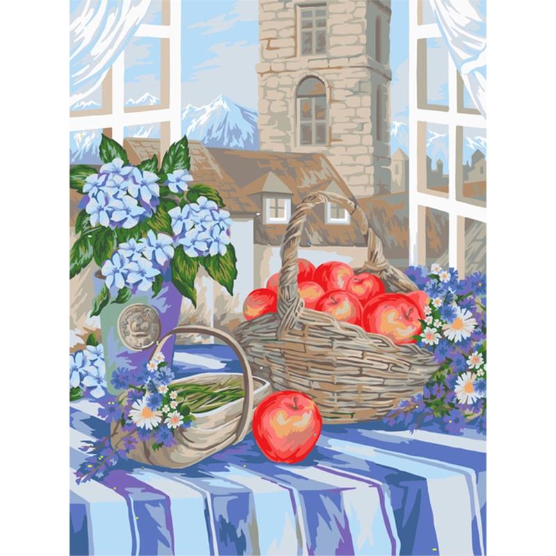 5D Diy Diamond Painting Flowers Cup Fruit Cross Stitch Kit Full Drill Round Embroidery Mosaic Art Picture Of Rhinestones Decor