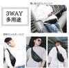 waist waist shoulder black Artisan-made pouch, bag, bag, crossbody, men's, unisex,