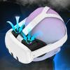 VR Cooling Fan Face Cover Facial Interface Radiator Rechargeable with Anti-Leakage Nose Pad for Meta Quest 3 Accessories
