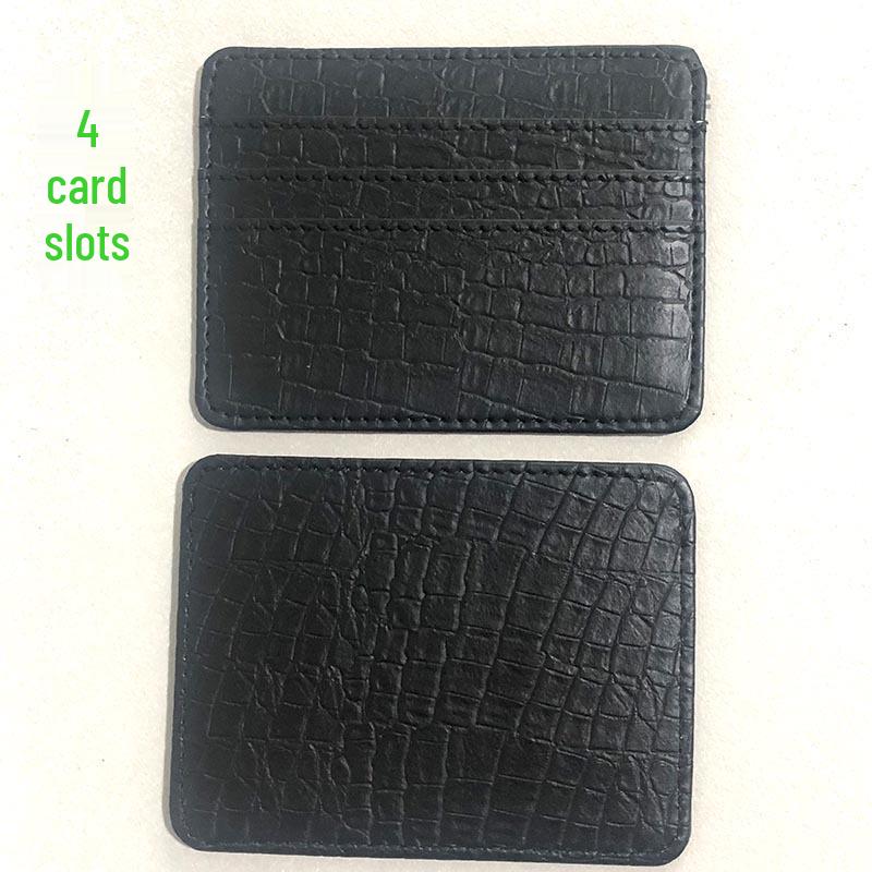 

Ультратонкий кожаный двусторонний держатель для карт с отделениями большой вместимости