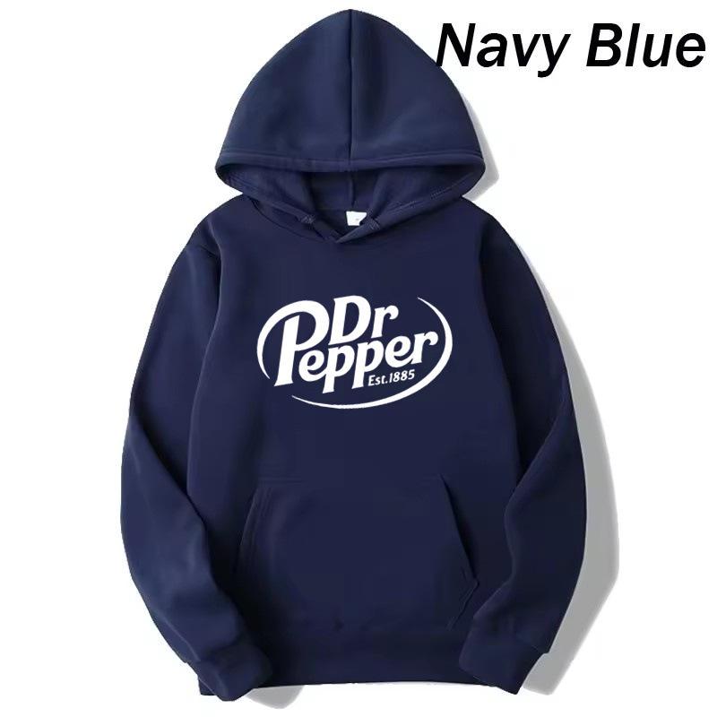 Dr Pepper Ästhetischer Hoodie für Damen für Frühling/Herbst S blue