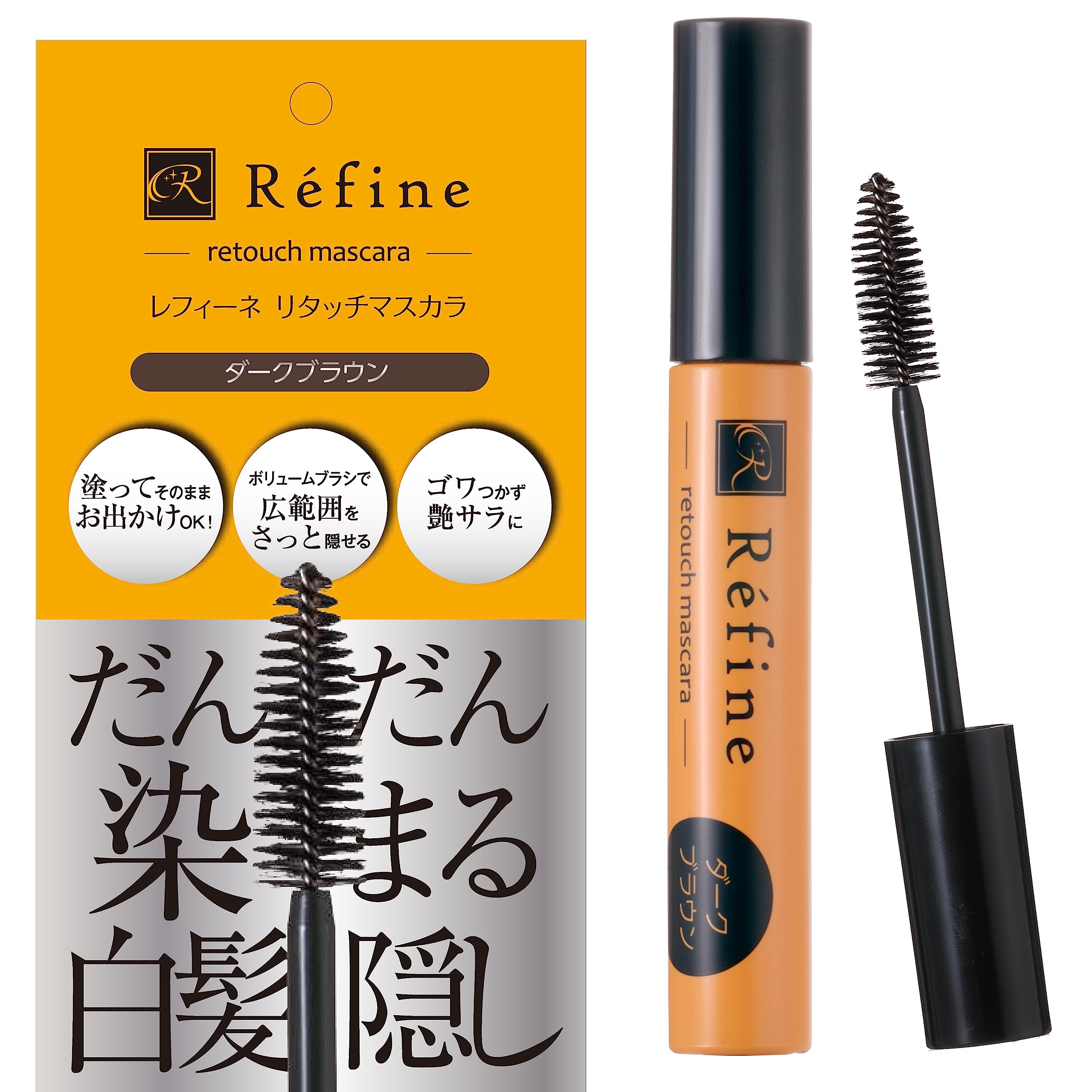 

Тушь для ресниц Refine Retouch для женщин 10 г (Темно коричневый) (1 шт.)