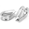 14MM Stainless Steel Marine Wire Rope Clamps Cable Protective Ring Thimbles Clamps
