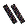 Two-Piece Dog Paw Print Seat Belt Pads for Sedans and SUVs