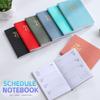 Handbuch 2024 Englisch Agenda Buch A7 Täglichen Planer Notebook Planer Tragbare Tasche Planer