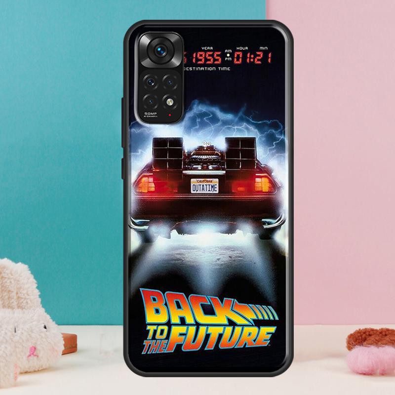 Back To The Future Time Machine Case For Xiaomi Redmi Note 13 12 Pro 14 11 9 10 9S 10S 11S 12S Redmi 14C 13C 10C 12C Cover