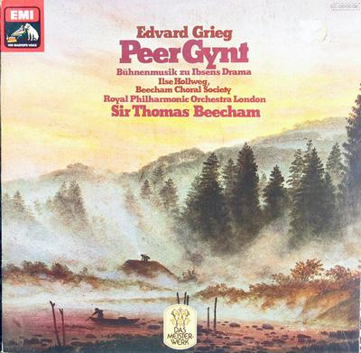 Płyta LP EDVARD GRIEG - ILSE HOLLWEG, THE BE - Peer Gynt (Muzyka sceniczna do Ibsena Dr 1C03700136 Głos Mistrza Niemcy Klasyczna Używana