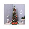 HOMCOM Sapin de Noël artificiel Sapin artificiel, support inclus Étoile de Noël 2,1 m, vert