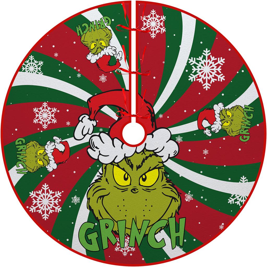 Ozdoba na choinkę dolna spódnica choinkowa obwód choinki nadruk kreskówkowy