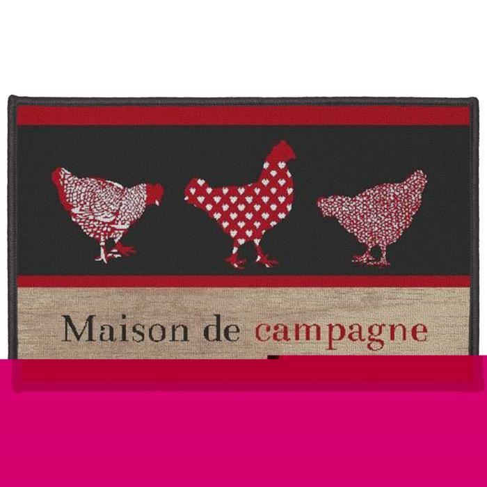 Tapis multi usages 50 x 80 cm Maison de campagne