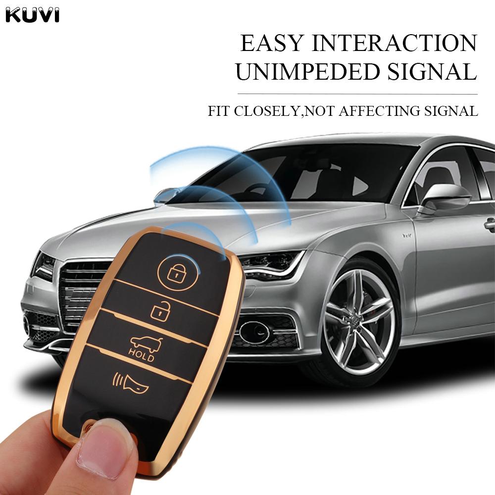 TPU Car Remote Key Case Cover Shell Fob For KIA Sportage Cerato Optima K2 K3 K4 K5 RIO Picanto Soul Sorento Sedona 3 4 Buttons