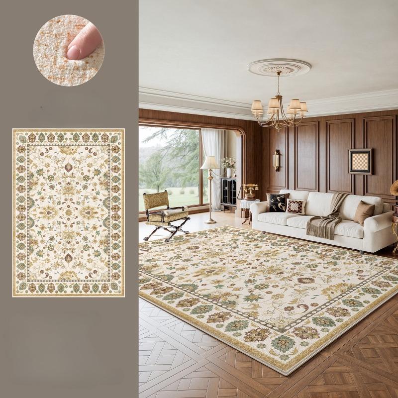 Carpet for Living Room Persian Vintage Sofa Coffee Floor Mat Soft Non-slip Machine Washable Rug Home Decor Bedroom Bedside Rugs