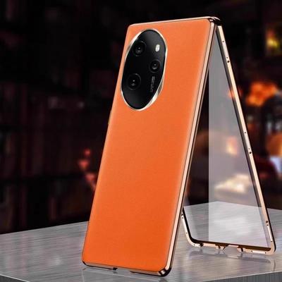 Luxury 360° Leather Full Protection Back Case for Honor 200 100 Pro X50i 50 90 70 X40 X30 X50 Silicone Frame Texture Shockproof Full Protection Cover