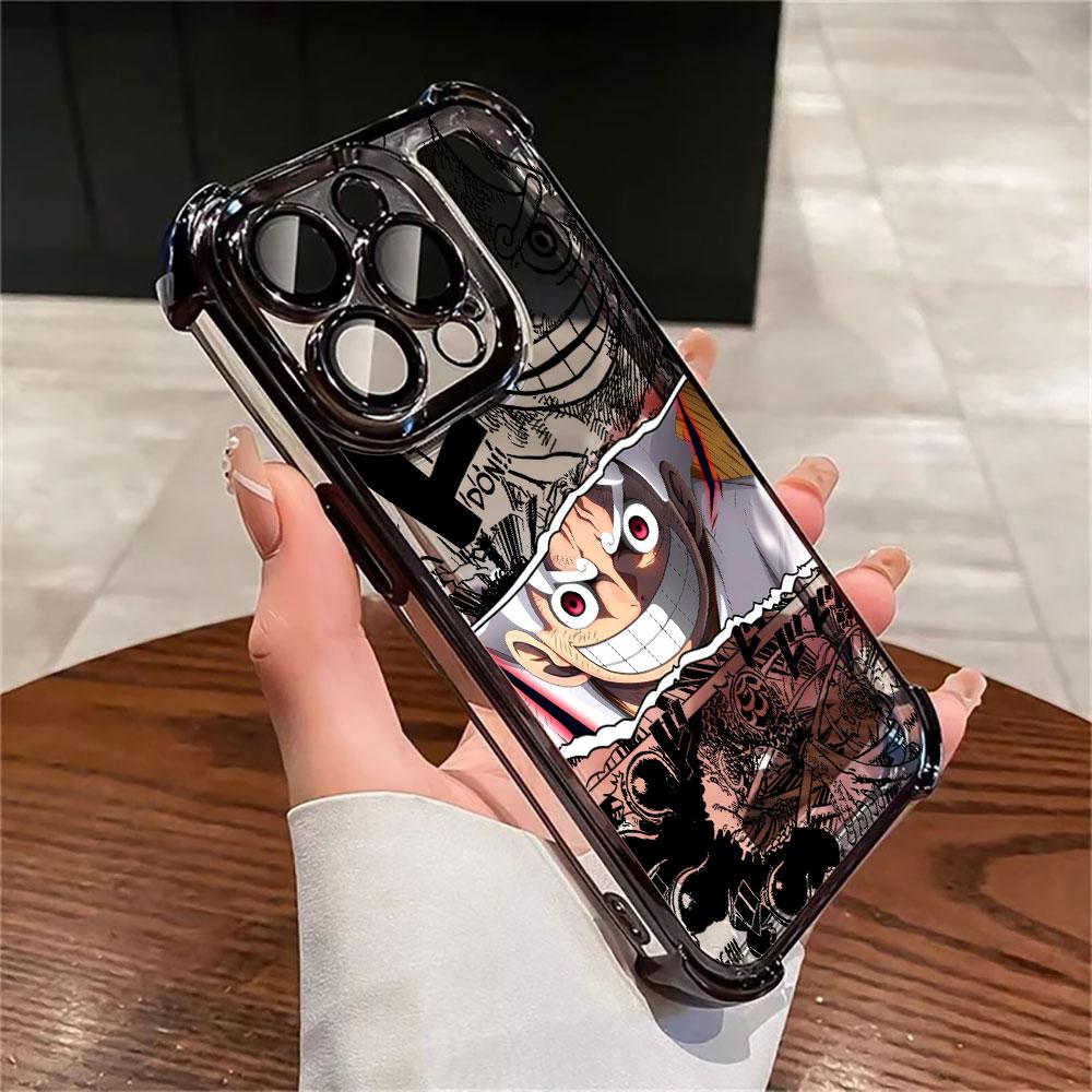 Japan Anime Hot One Pieces Soft Funda For iPhone 17 Pro 16 15 14 13 12 11 Pro Max Case 17 Plus 17E 16E 17Air Silicon Phone Cover