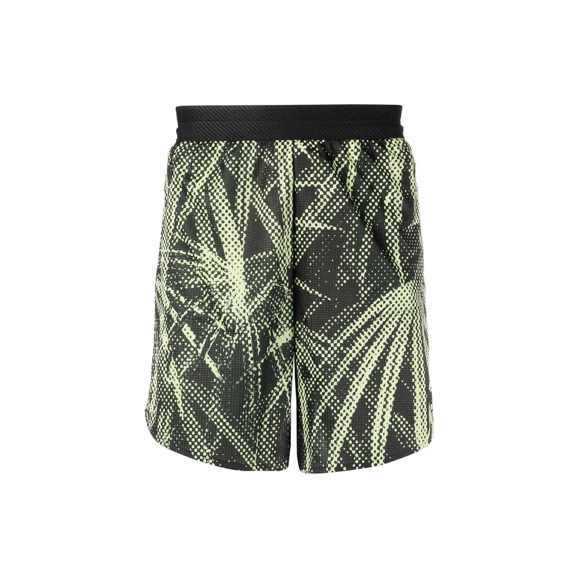 Men s adidas Full Print Pattern Straight Shorts Black HC4259 M