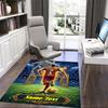 1PC Custom Name "Champion's Golden Moment" Theme Floor Mat Ideal for Living Room, Game Rooms, Office, Bedroom,Floor Mat Playful Design