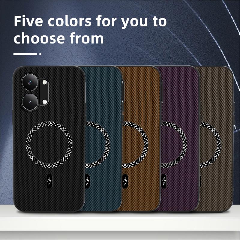For Poco X8 Pro Magnetic Wireless Charging Phone Case For Poco X8 Pro Max Leather Texture Shockproof Cover For POCO X8 Pro Max