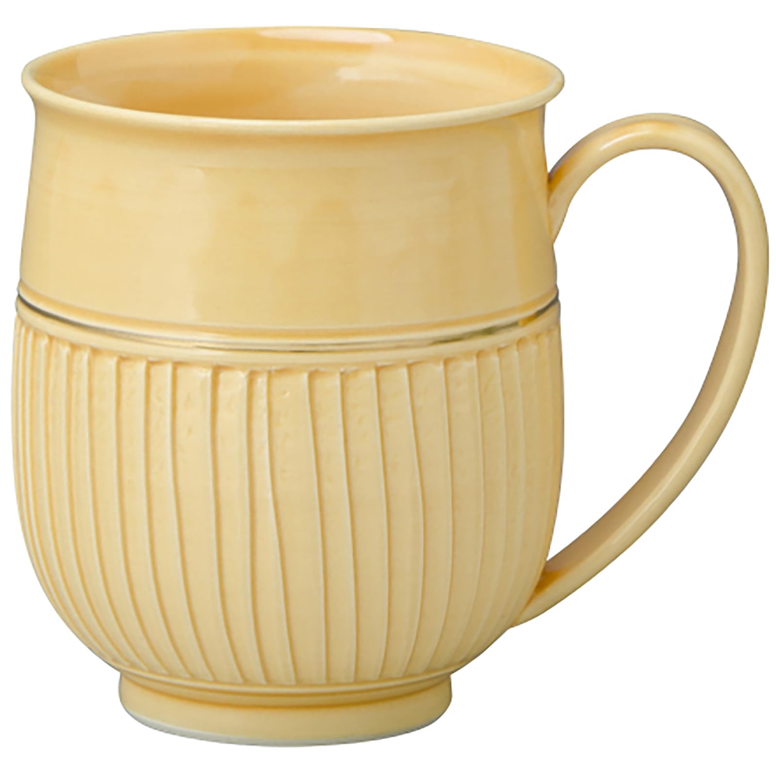 

Kyo-yaki Kiyomizu-yaki Mug, Large, Approx. 310ml, Sunlight-Shaped Black, Made in Japan, CYD786