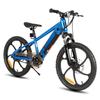 JOYSTAR Elektrisches Kinderfahrrad ab 7 Jahren - Mountainbike 250W Bürstenloser Motor, Abnehmbarer Akku, Doppelscheibenbremsen, 24 km Reichweite - blau
