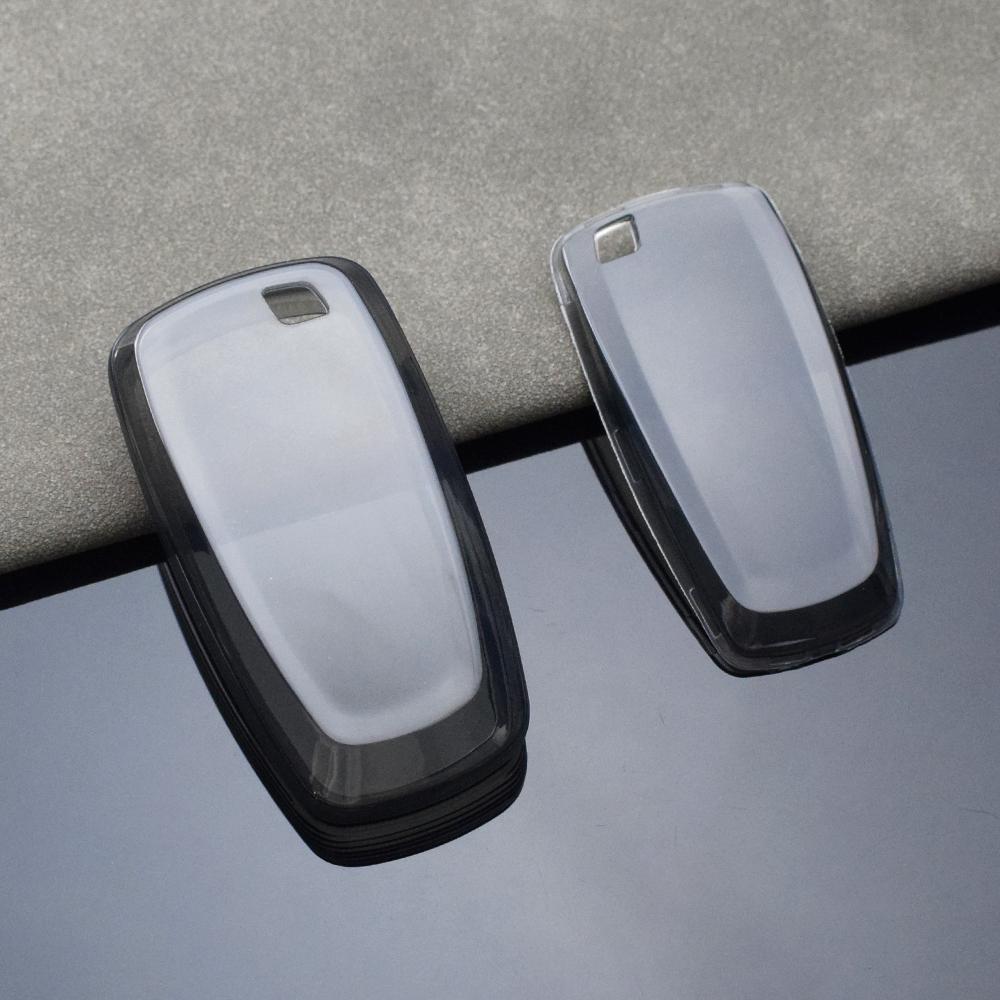 Transparent Car Key Cover Case Shell Holder Accessories for Ford Edge EcoSport F-150 F-250 F-350 Fusion Mondeo Mustang Explorer