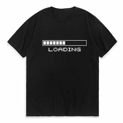 Summer Game Zone Loading Print Men T Shirt Fashion Graphic Sporty Short Sleeve Streetwear Tees Hip Hop Cool Tops Unisex tShirts