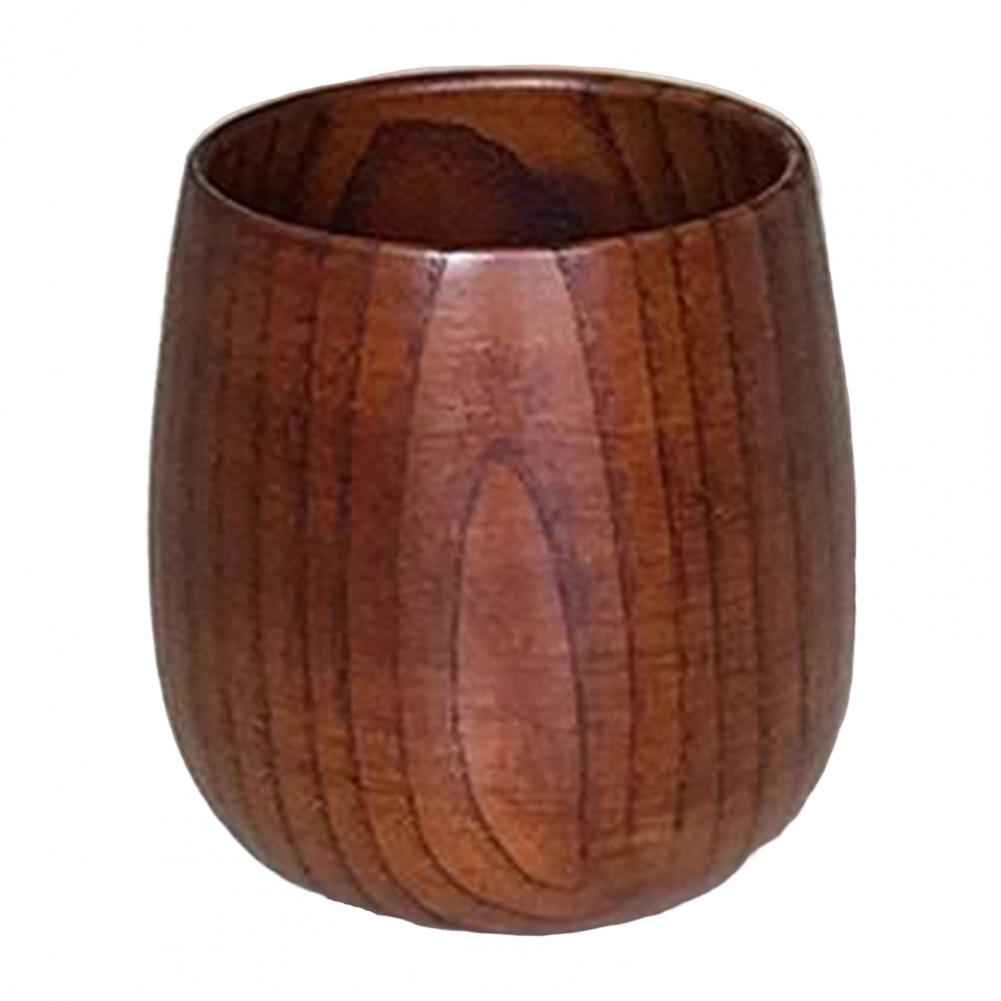 

150-320ml Wooden Water Cup Teacups Coffee Mug Vintage Drinking Cup For Tea Wine Handcrafted Natural Wood Drinkware For Tea Lover