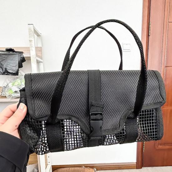 Přenosná taška na jigové nástrahy s rukojetí Velkokapacitní organizér na jigové nástrahy Síťovaná kapsa Příslušenství pro sladkovodní a mořský rybolov