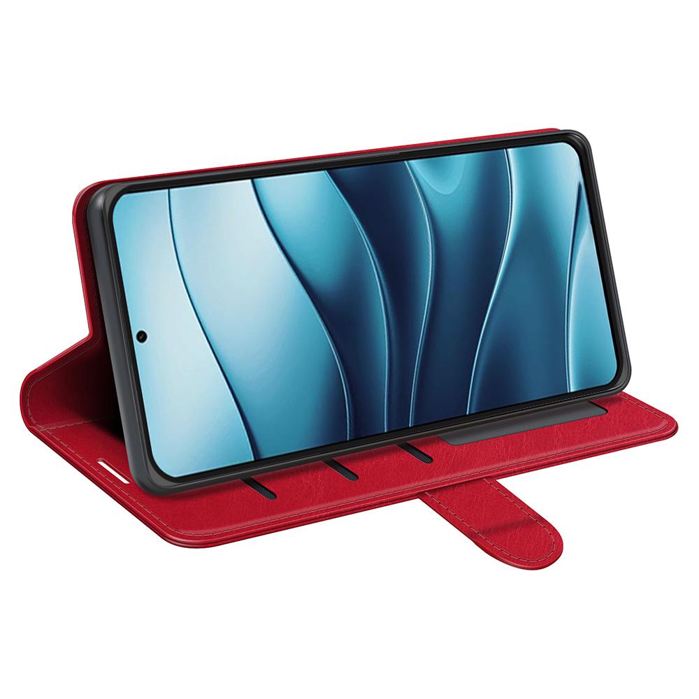 Dla Xiaomi Redmi Note 14 5G Etui Portfel Tekstura Crazy Horse Podstawka Skórzane Etui na Telefon