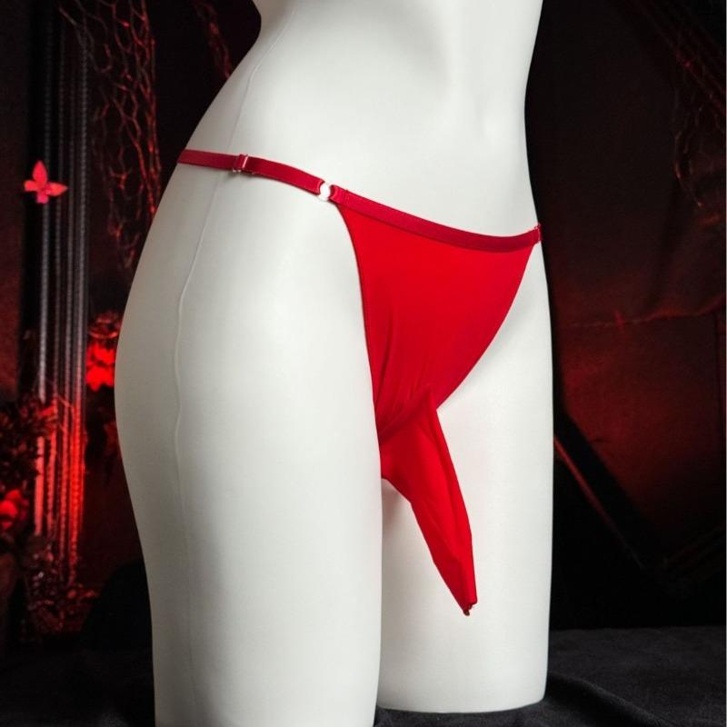 Sex underwear sexy stockings thong separation JJ set silky smooth shiny panties ultra-thin summer thong E82