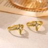 Boho Gold Color Geometry Stackable Rings For Women Vintage Snake Sunflower Heart Pearl Ring Dainty Minimalist Jewelry Party Gift