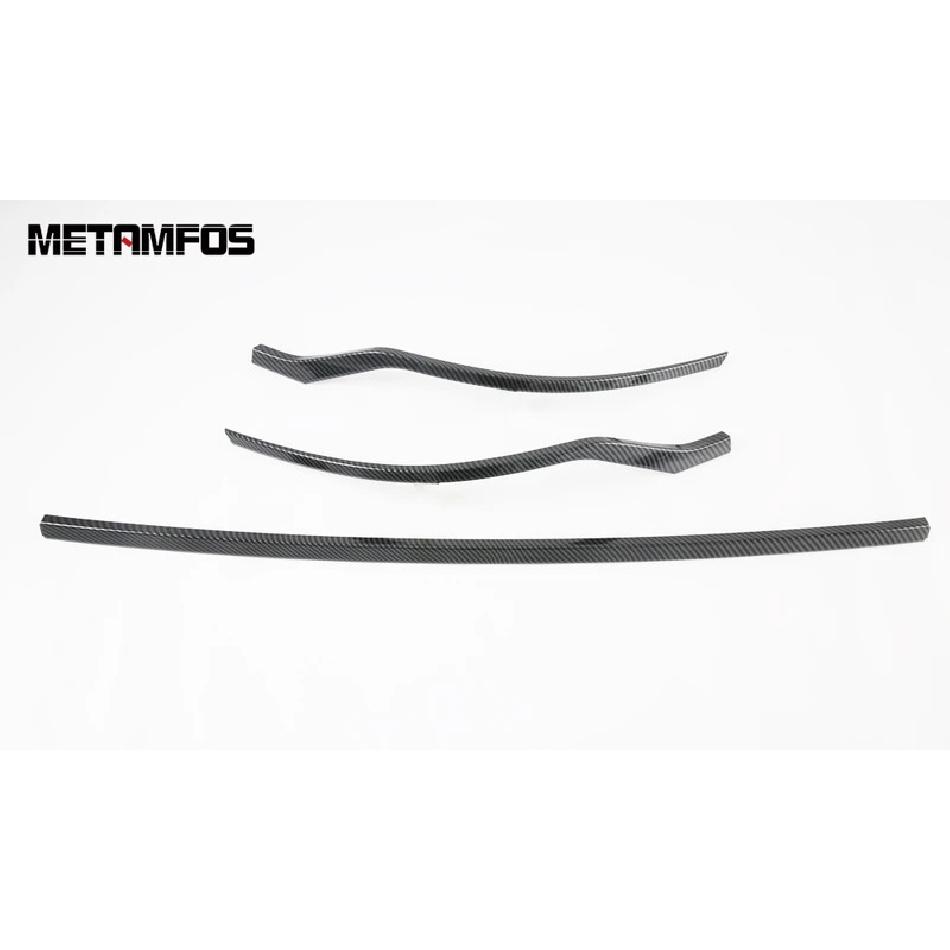 For Hyundai Tucson NX4 - 2024 Carbon Fiber Rear Bumper Lip Trim Body Kit Spoiler Diffuser Protector Car Accessories