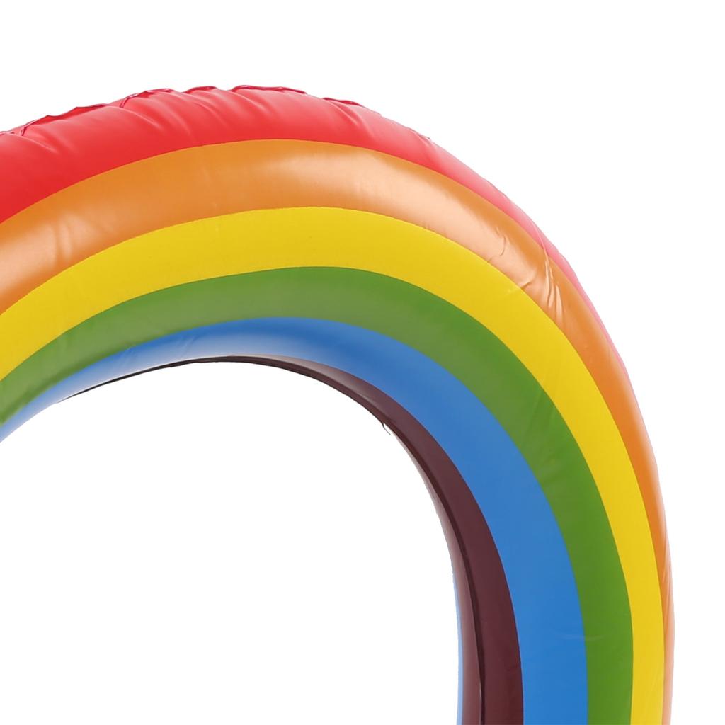 Baby Swimming Float Rainbow Inflatable Children Swimming Ring with Safety Float Seat