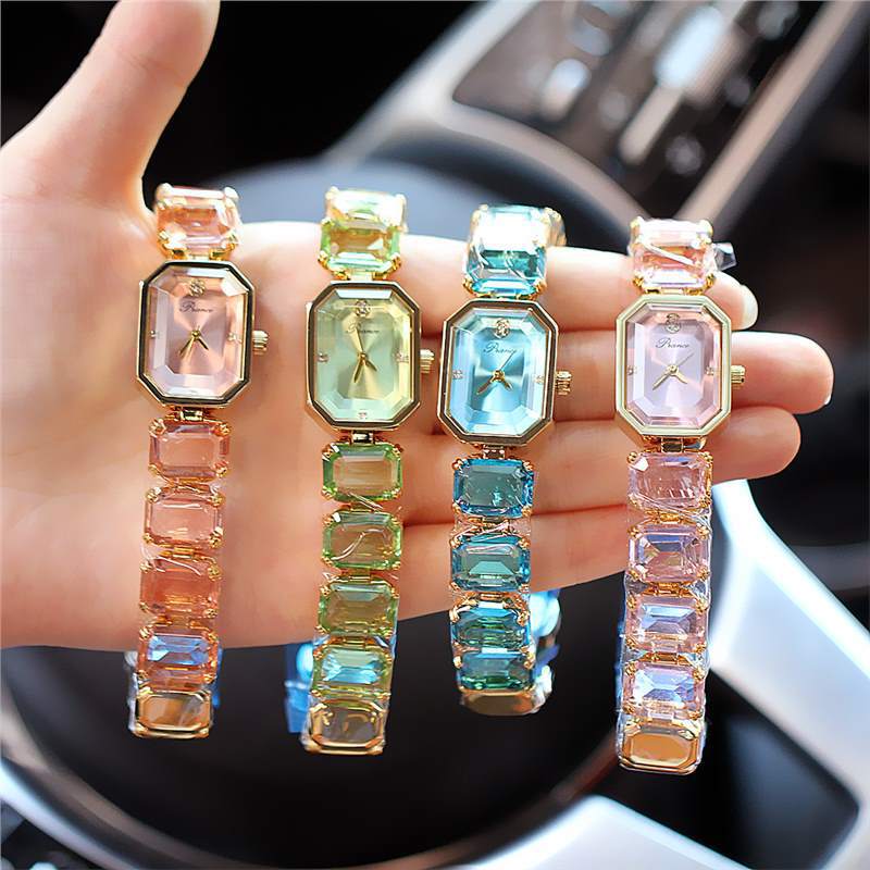 UTHAI CQ354 Fashionable Women Watch Rectangular Braceletfashionable Quartz Watchlight Luxury Clock Giftwatches for Woman