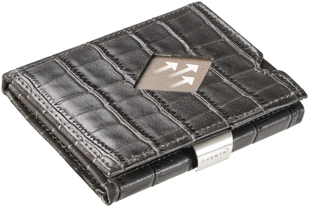 EXENTRI Wallet EXD106 Genuine Leather Wallet Mini Wallet RFID Blocking Compact Mini Wallet Cowhide Leather Small Wallet Men Women [EXENTRI] Tri-fold