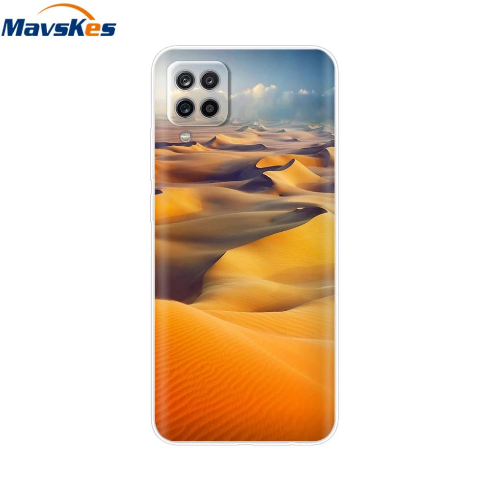 Phone Case For Samsung Galaxy A12 Case SamsungA12 Silicone Clear TPU Painted Soft Cover For Samsung A12 A 12 Bumper Fundas Etui