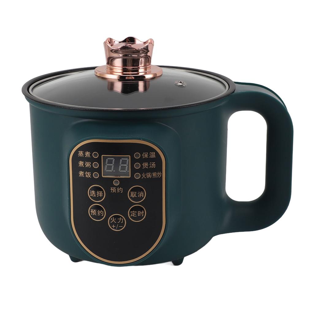 Electric Cooking Pot 1.8L 600W Portable Easy To Clean Noodle Ramen Pot for Home Office Party