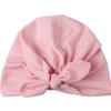 New children's pullover hat, cute rabbit ear baby knotted hat, thin breathable baby fetal hat