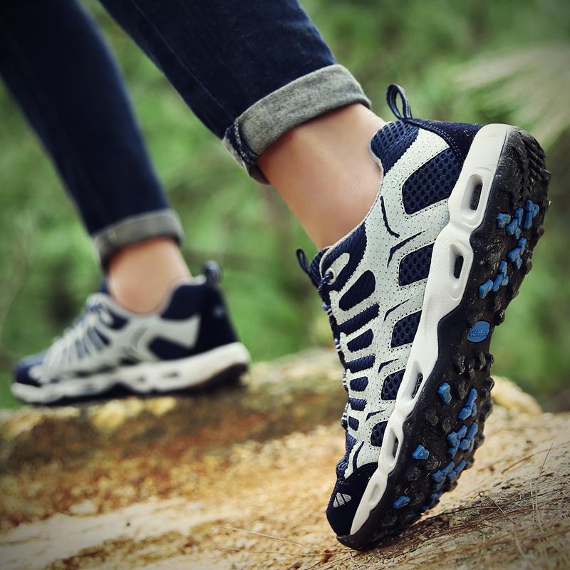 Men's Casual Shoes Male Summer Shoes Mesh Breathable Men's Outdoor Sneakers Rubber Sole Men's Hiking Shoes