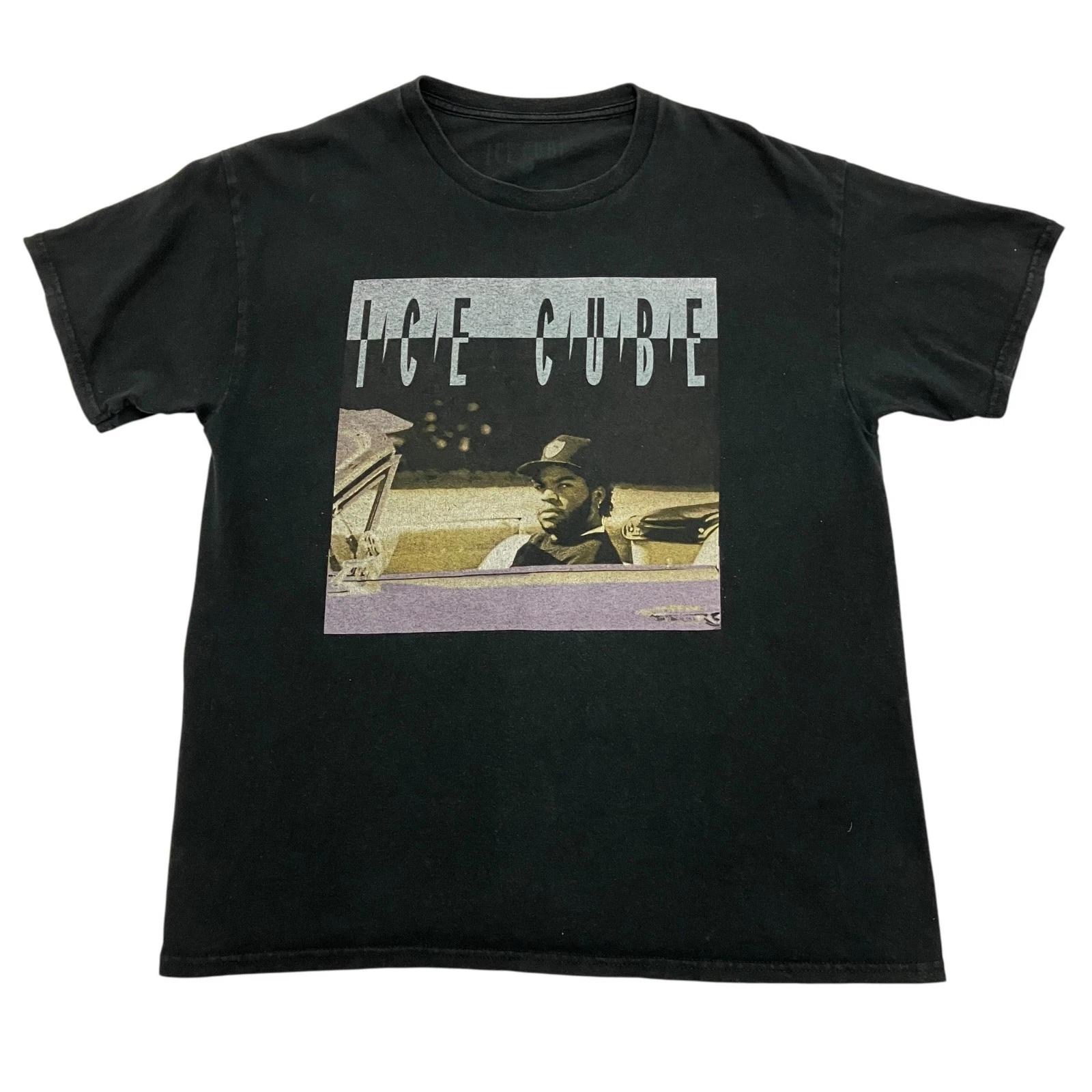 Ice Cube T Shirt Black Large Graphic Rap Hip Hop West Coast Tee XL