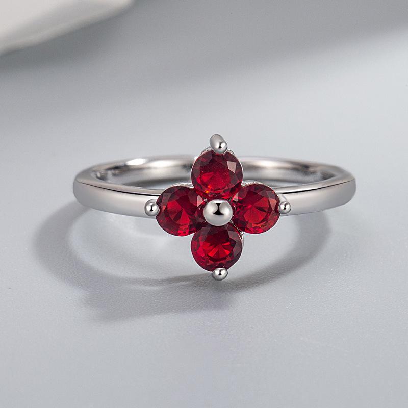 Four-leaf Clover Ring - Minimalist Luxury Adjustable Open Ring