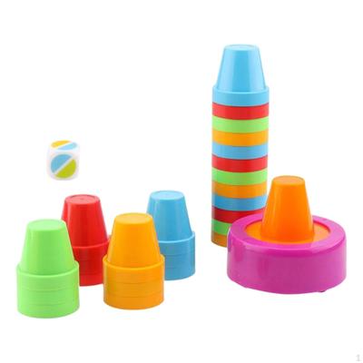 24 Pieces Baby Stacking Cup Color Sorting Game Fine Motor Skills Recognition Toys