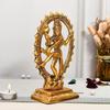 Gyllene Metallhantverk Shiva Idol Natraj Staty för Heminredning Dansande Shiva Natraja/Natrajan Prydnadsföremål Figurin Murti Dekoration & Gåvor