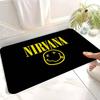 Popular Band N-nirvana-A Floor Mat Non-Slip Laundry Room Mat Laundry Decor Balcony Child Living Room Bedside Mats