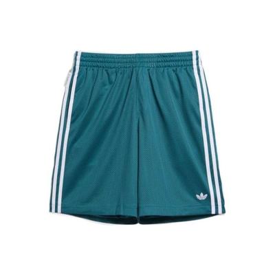 Pantaloni scurți sport respirabili din plasă, cu pantaloni clasici pentru bărbați, cu trei dungi, albastru verde HC2205