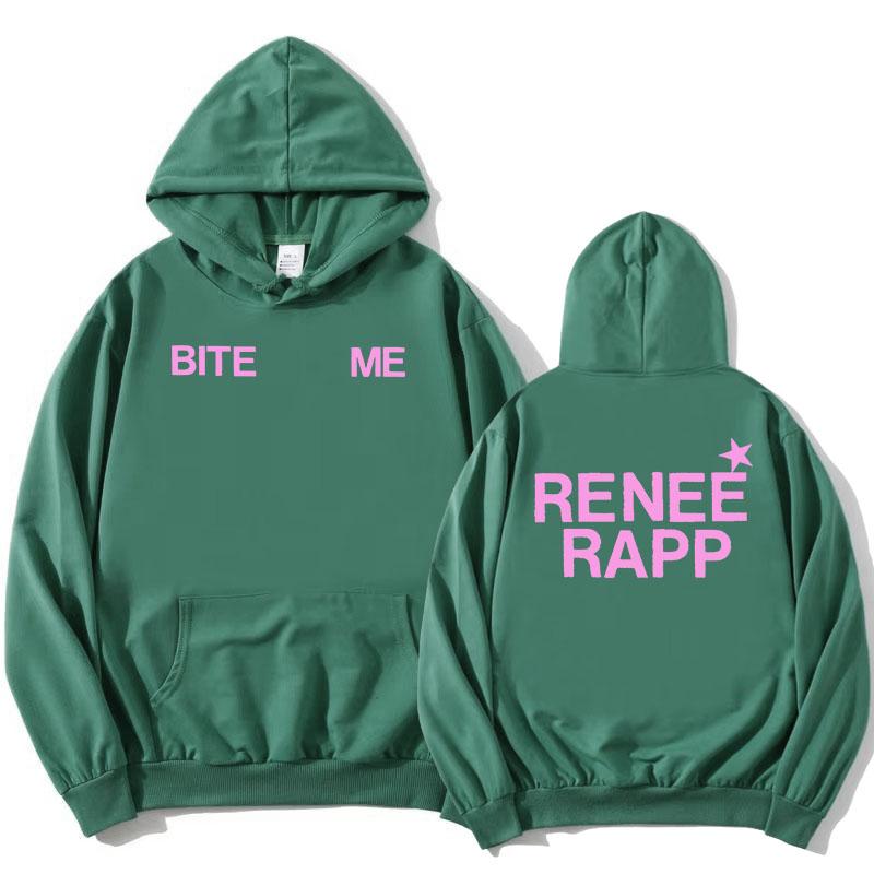 Reneé Rapp Bite Me Hoodies 2025 Album Grafische Print Sweatshirts Met Capuchon Lange Mouw Mode Pullovers Fleece Dames Hoodie Meisje