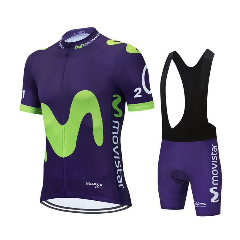 2026 Verano Transpirable Conjunto de Traje de Ciclismo Conjunto de Maillot de Ciclismo Movistar Team Maillots Deportivos Mtb para Bicicleta Ropa de Bicicleta para Hombre Maillot Ciclismo Hombre