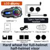 1pc Q08-Max Motorcycle Helmet Intercom Bluetooth Headset LCD Display 2 Riders Music Share with Flashlight 500M Interphone