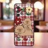 Cartoon Anime Capibala Art Phone Case For Samsung A41 A35 A34 A33 A32 A25 A24 A23 A21s A06 A05 A04 A03 Note 10 20 Ultra 5G Black