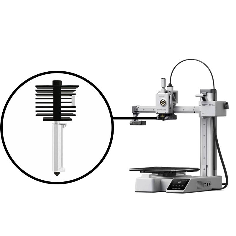 3D Printer End Hardened Steel Nozzle For Bambu Lab 3D Printer Accessories A1/A1Mini End 0.2/0.4/0.6/0.8Mm Nozzle Kit